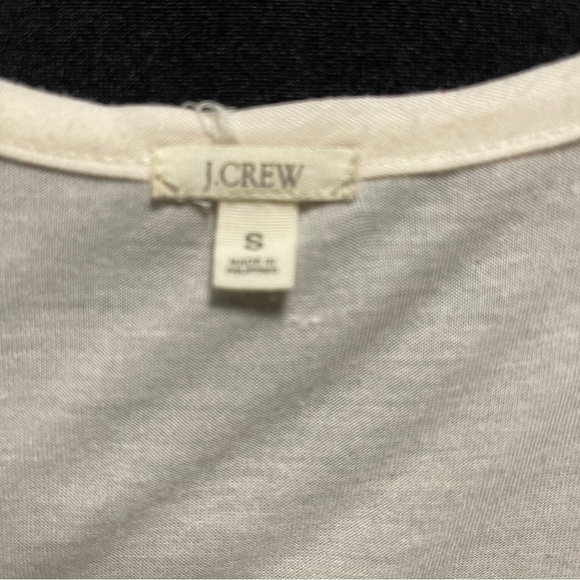 J.Crew Scoop Neck Off White Sleeveless Tee Size SMALL - Picture 5 of 6